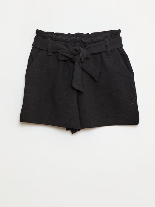 Short in tessuto Milano con cintura - Kiabi