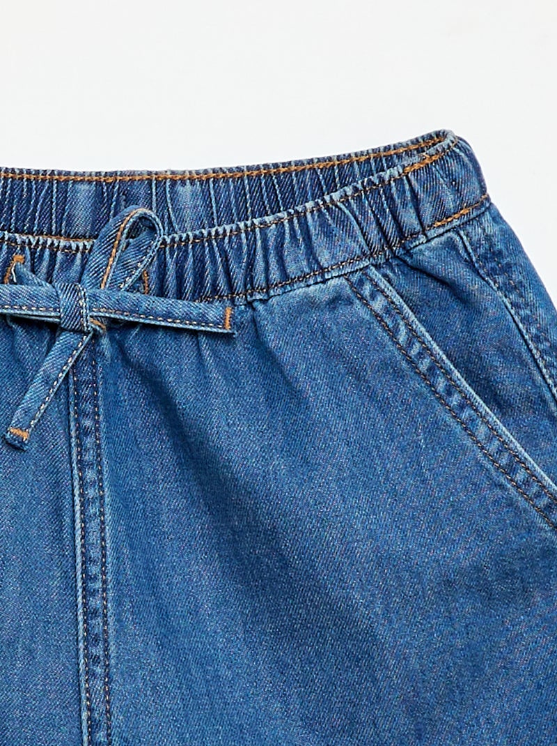 Short in twill tinta unita Blu - Kiabi