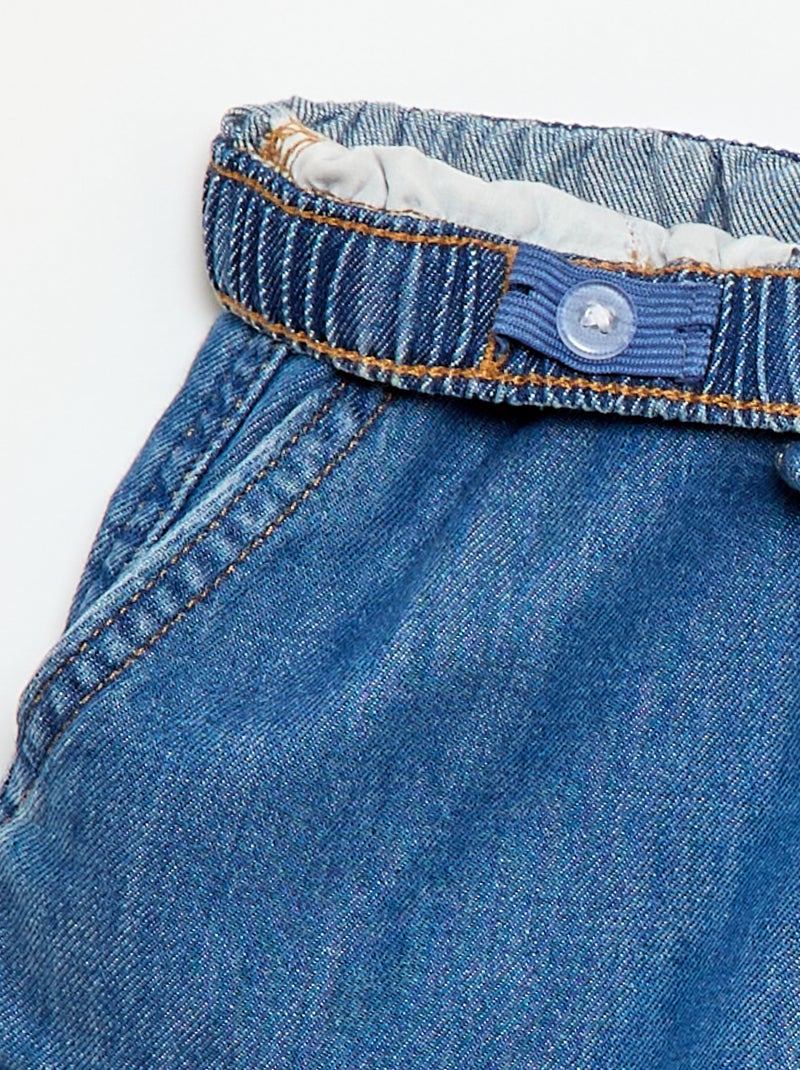 Short in twill tinta unita Blu - Kiabi
