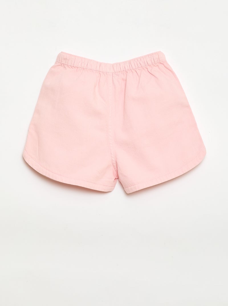 Short in twill tinta unita Rosa - Kiabi
