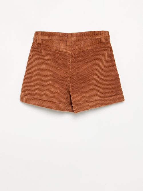 Short in velluto a costine tinta unita - Kiabi