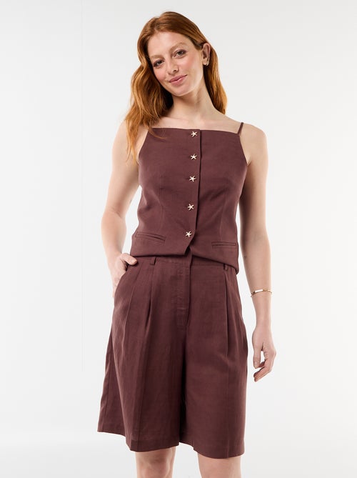 Short large à pinces - Kiabi