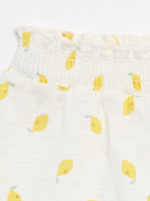 Short léger volanté avec imprimé - Kiabi