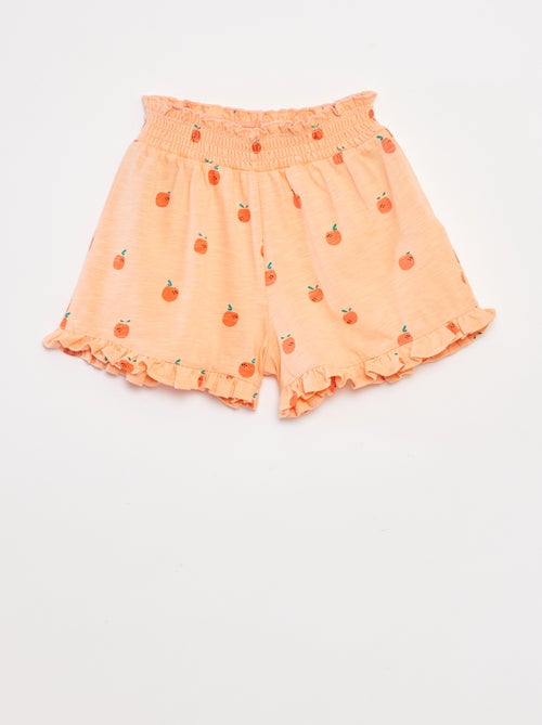 Short léger volanté avec imprimé - Kiabi