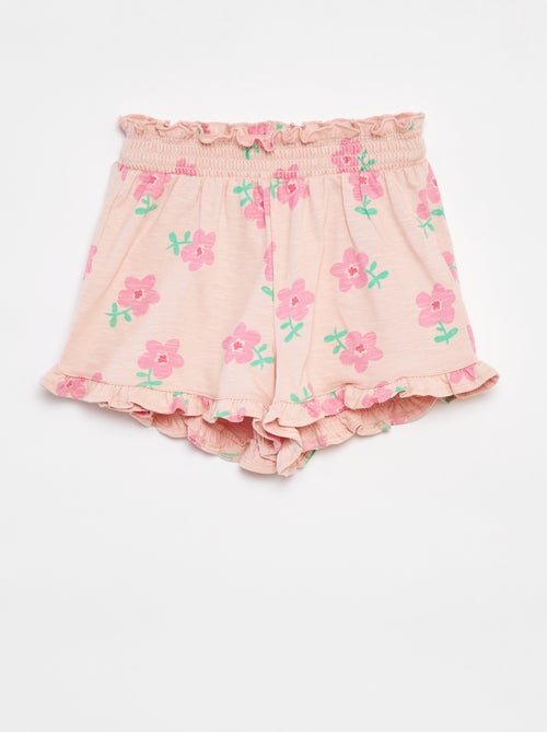 Short léger volanté avec imprimé - Kiabi