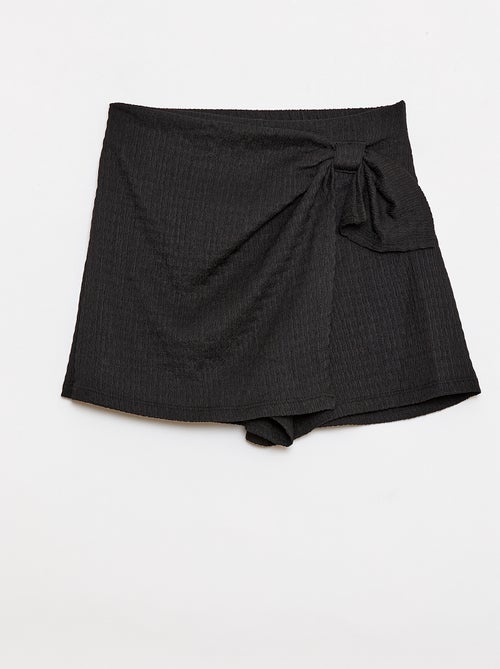 Short lightweight knit skort - Kiabi