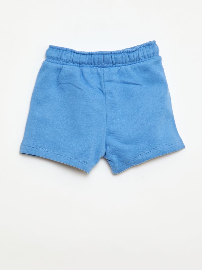 Short 'Mickey' 'Disney' en molleton non gratté Bleu - Kiabi