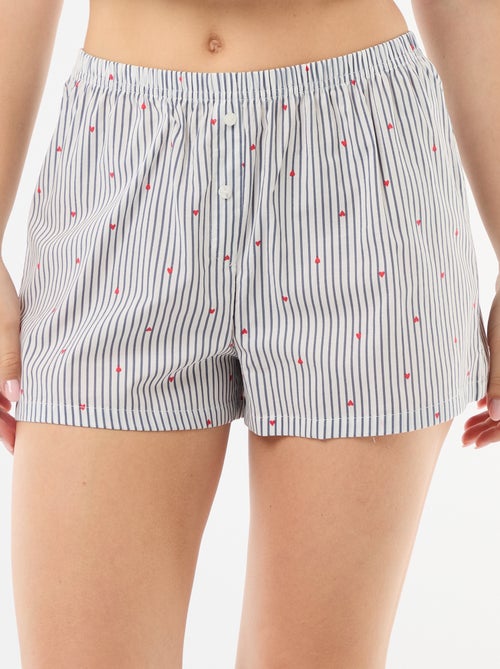 Short mit Allover-Streifen und Gummizug - Kiabi