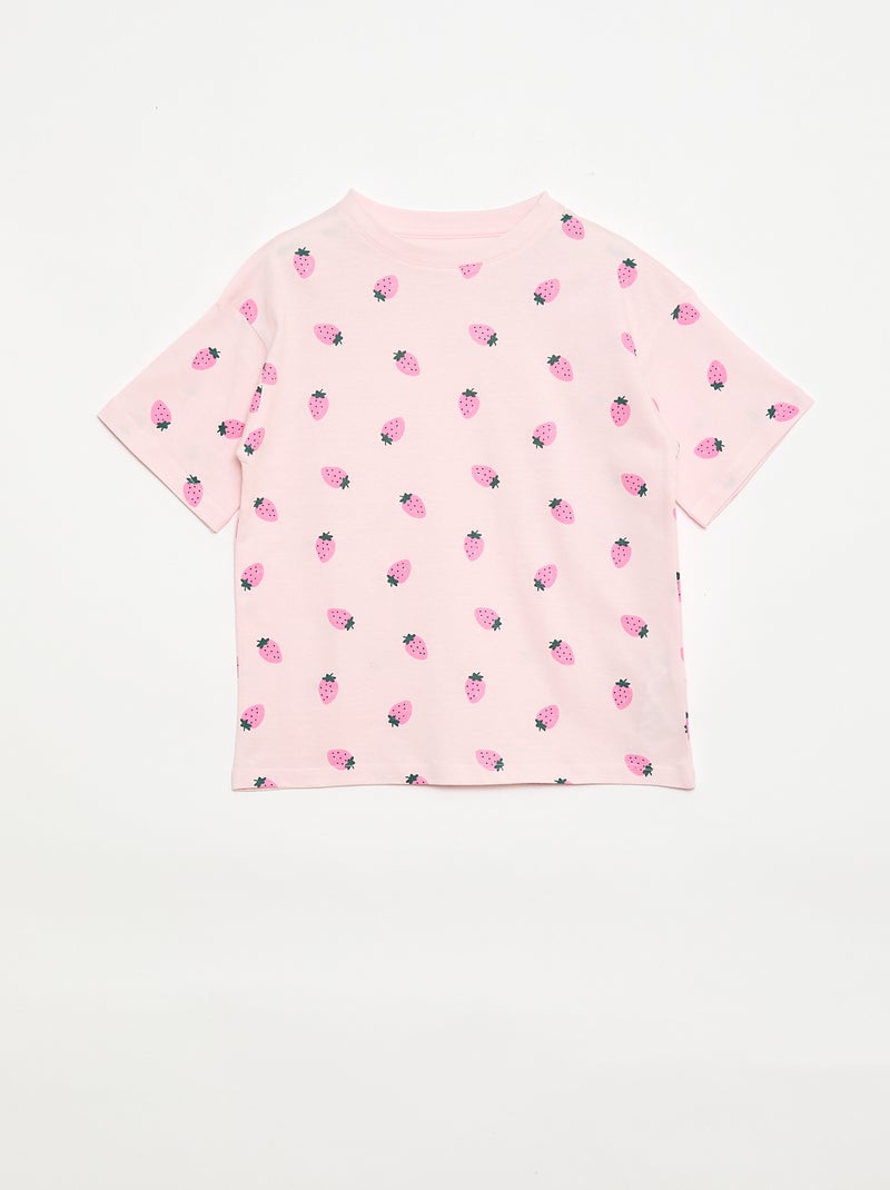 Short pajama set - 2 pieces Pink - Kiabi