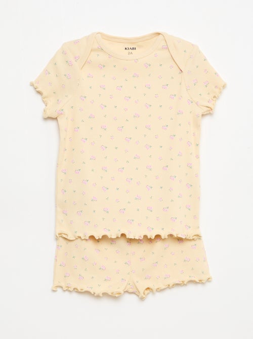 Short Pajama Set - T-shirt + Shorts - 2 Piece - Kiabi