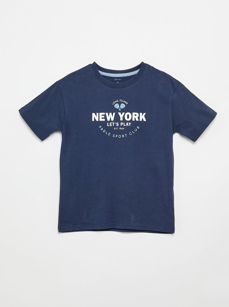 Short pajama set: t-shirt + shorts - 2 pieces Blue - Kiabi