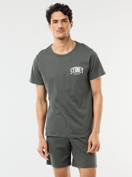 Short pajama set t-shirt + shorts - 2 pieces - Kiabi