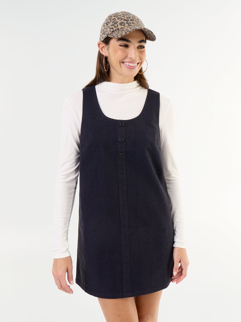 Short pinafore dress Brown - Kiabi