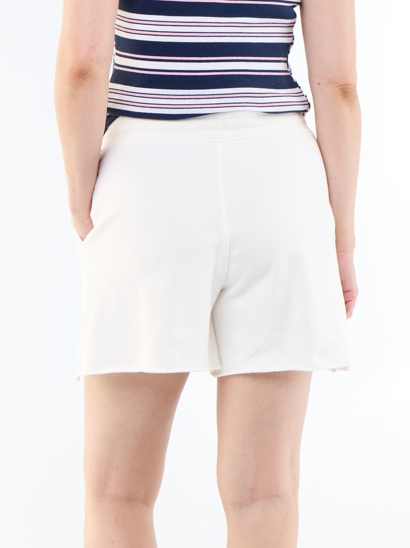 Short premaman in french terry Bianco - Kiabi