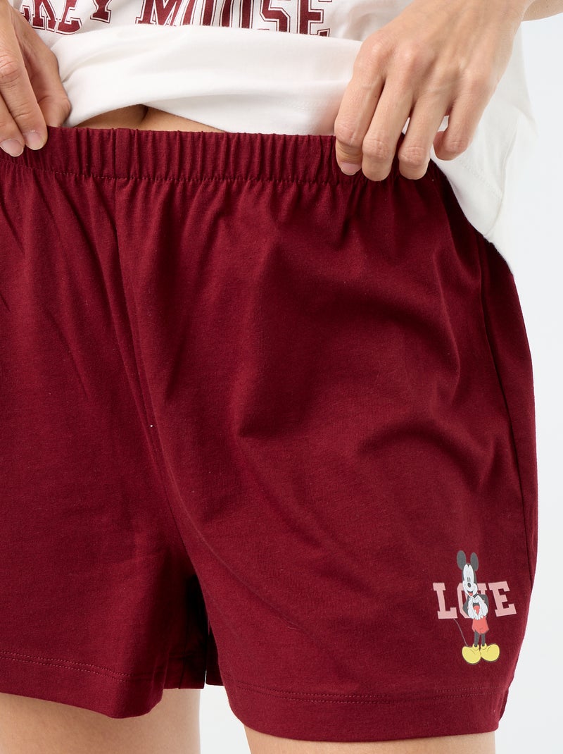 Short-Pyjama 'Mickey' - 2-teilig Blanc - Kiabi