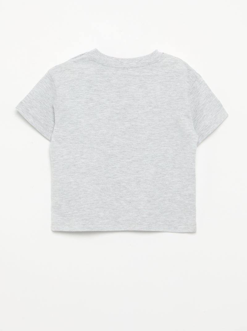 Short pyjamas + T-shirt - 2-piece set Grey - Kiabi