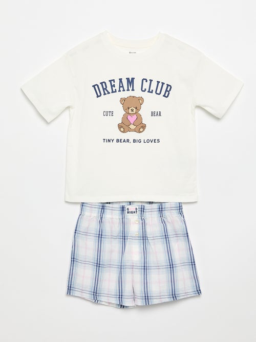 Short Pyjamas T-shirt + Shorts - 2 Pieces - Kiabi