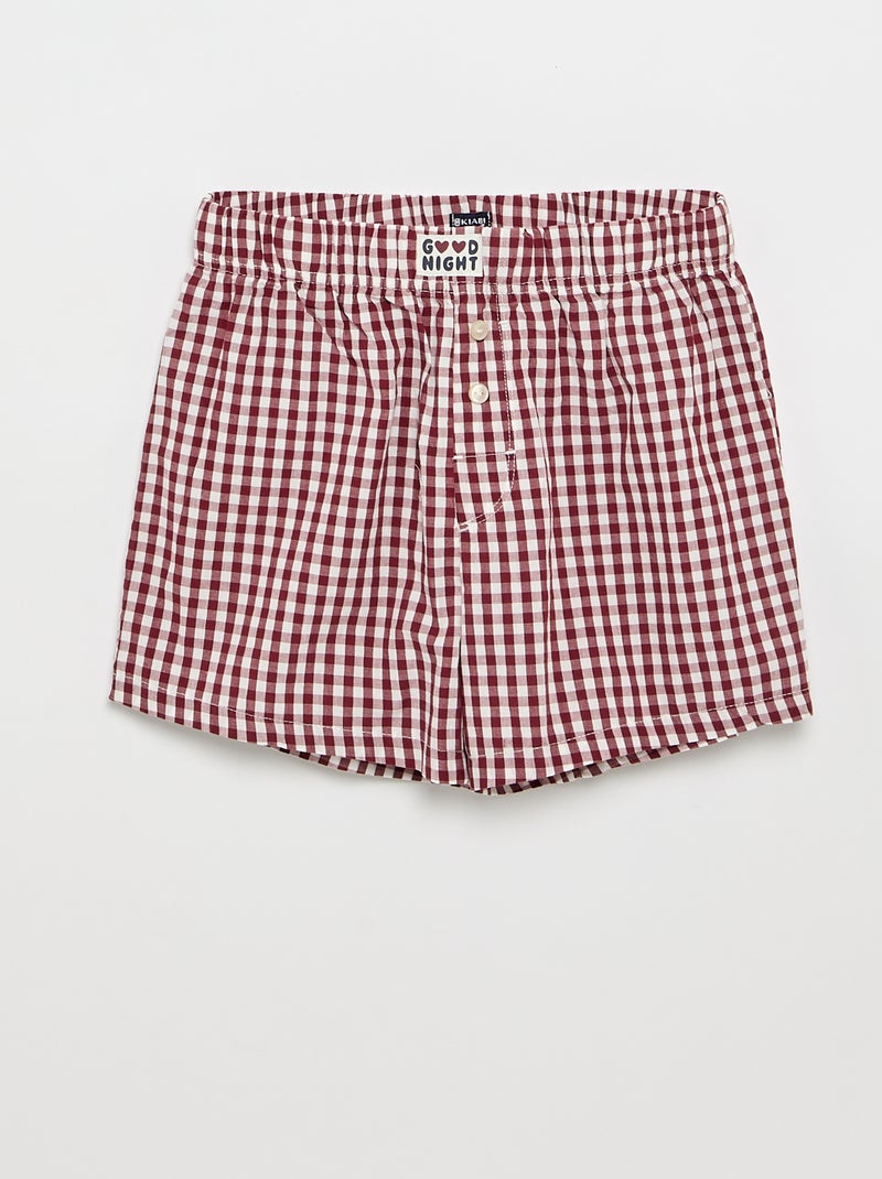 Short Pyjamas T-shirt + Shorts - 2 Pieces Red - Kiabi