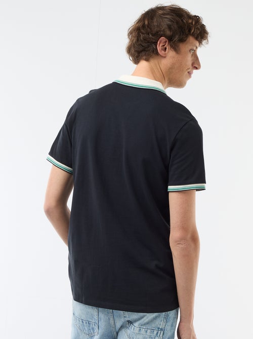 Short-Sleeve Cotton Piqué Polo Shirt - Kiabi