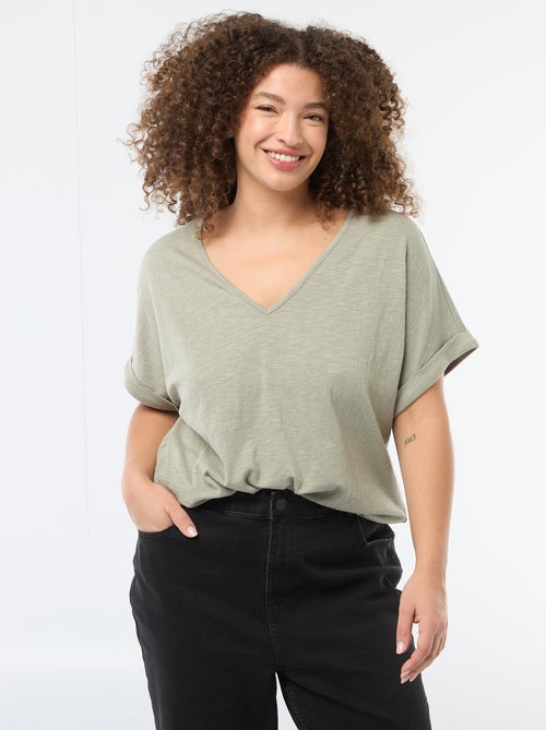 Short-Sleeve Crepe Blouse - Kiabi