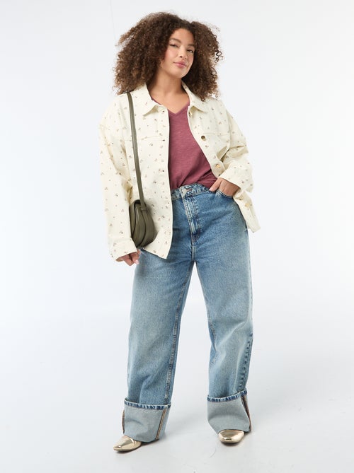 Short-Sleeve Crepe Blouse - Kiabi