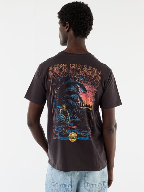 Short-Sleeve "Guns'N Roses" T-Shirt - Kiabi