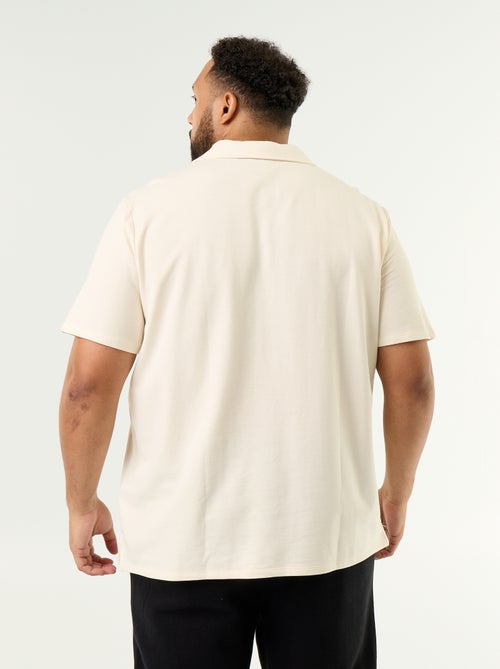 Short-sleeve jersey knit polo - Kiabi