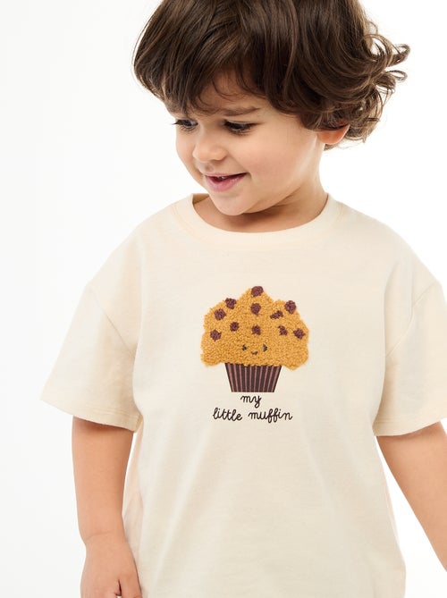 Short-Sleeve Jersey T-Shirt with Printed Chest Pocket - Kiabi