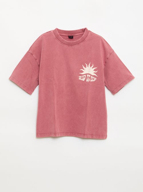 Short-sleeve message print T-shirt - Kiabi