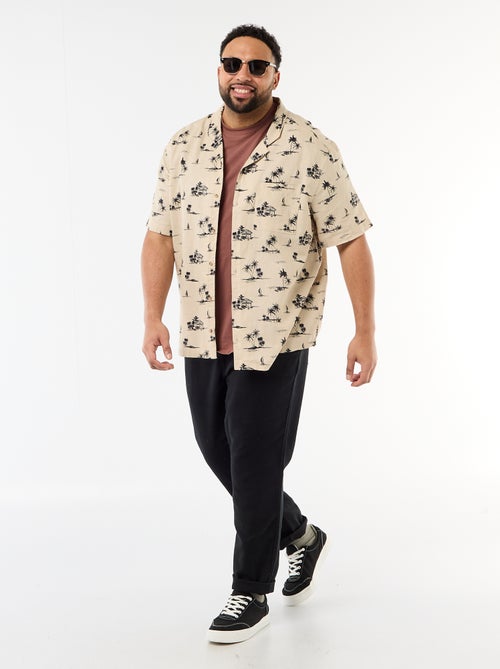 Short-Sleeve Patterned Shirt - Kiabi