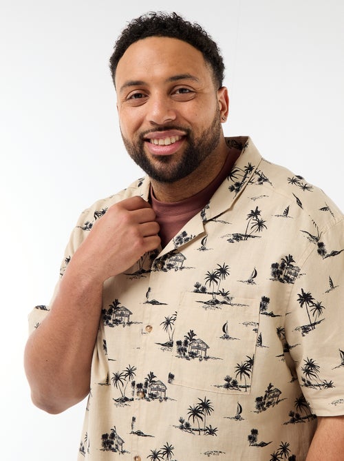 Short-Sleeve Patterned Shirt - Kiabi