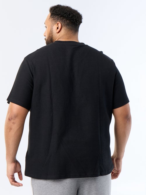 Short Sleeve Pique Knit T-shirt - Kiabi