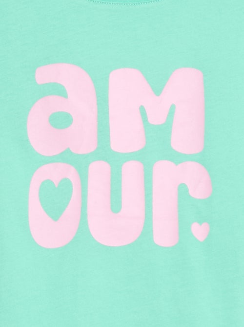 Short-Sleeve Printed Message T-Shirt - Kiabi