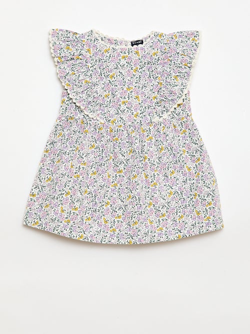 Short-Sleeve Ruffle Dress - Kiabi