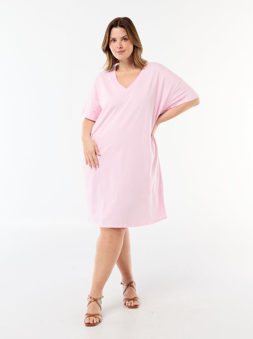 Short Sleeve T-Shirt Dress - Kiabi
