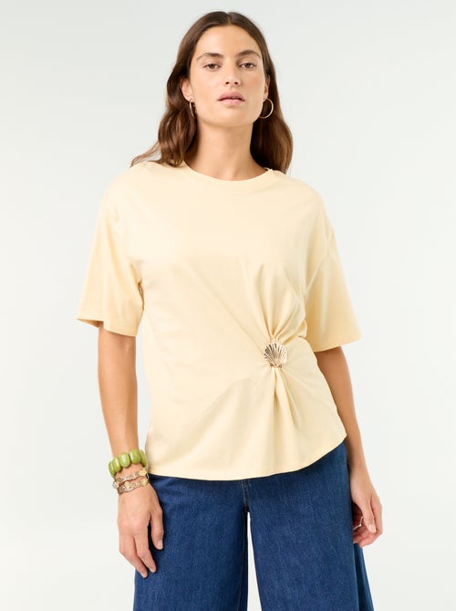 Short-sleeve T-shirt with Shell Charm - Kiabi