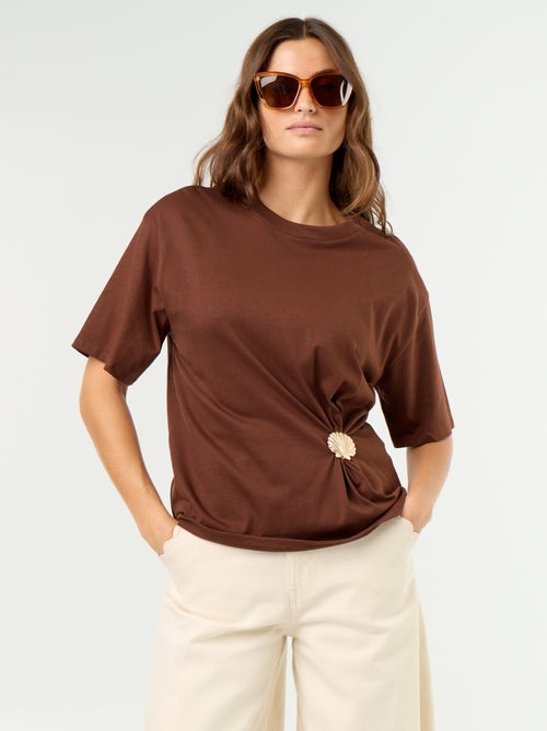 Short-sleeve T-shirt with Shell Charm - Kiabi