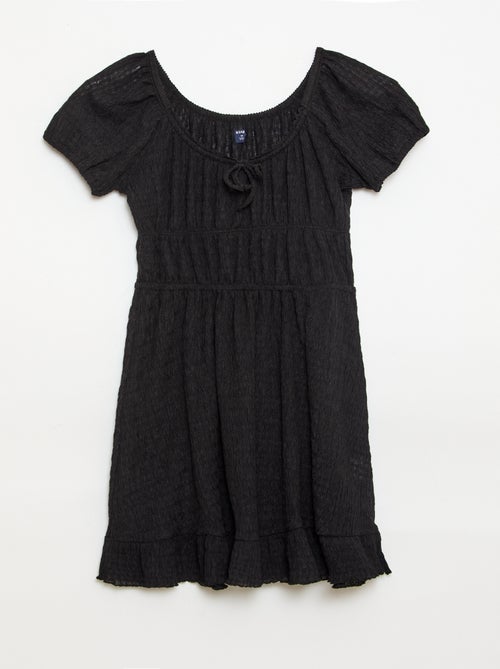 Short-sleeved balloon dress - Kiabi