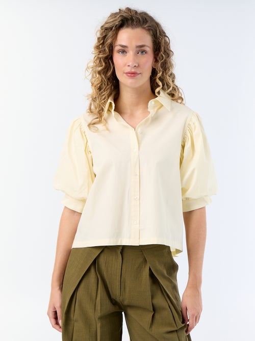 Short-sleeved balloon shirt - Kiabi
