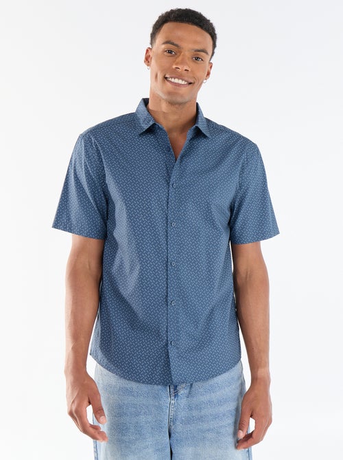 Short-sleeved button-front shirt - Kiabi Short-sleeved button-front shirt - Kiabi