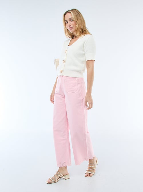Short-Sleeved Cardigan with Decorative Buttons - Kiabi