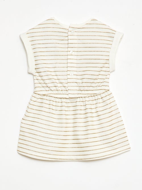 Short-Sleeved Cotton Jersey Dress - Kiabi