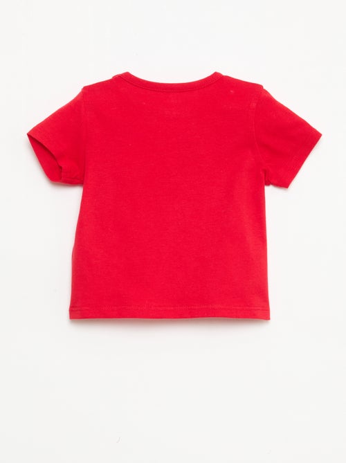 Short-Sleeved Cotton Jersey T-Shirt - Kiabi