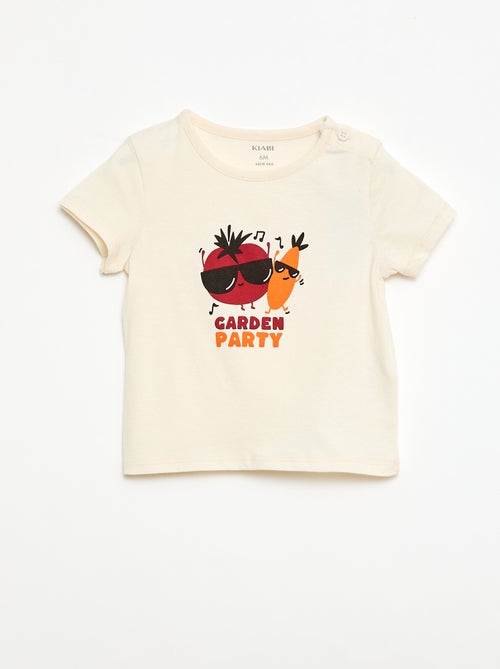 Short-sleeved cotton jersey T-shirt - Kiabi