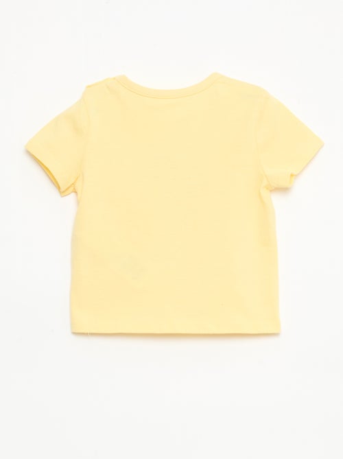 Short-Sleeved Cotton Jersey T-Shirt - Kiabi
