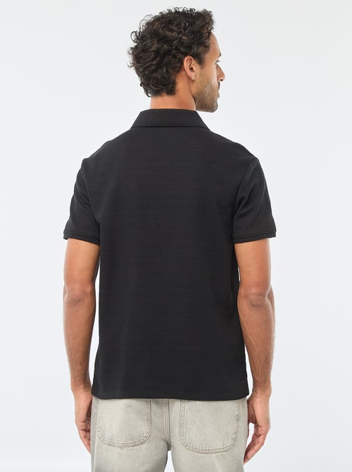 Short-Sleeved Cotton Piqué Polo Shirt - Kiabi