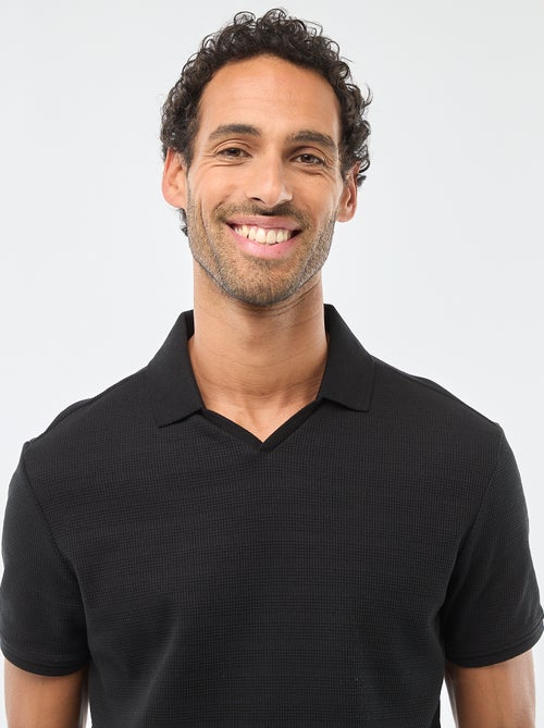Short-Sleeved Cotton Piqué Polo Shirt - Kiabi