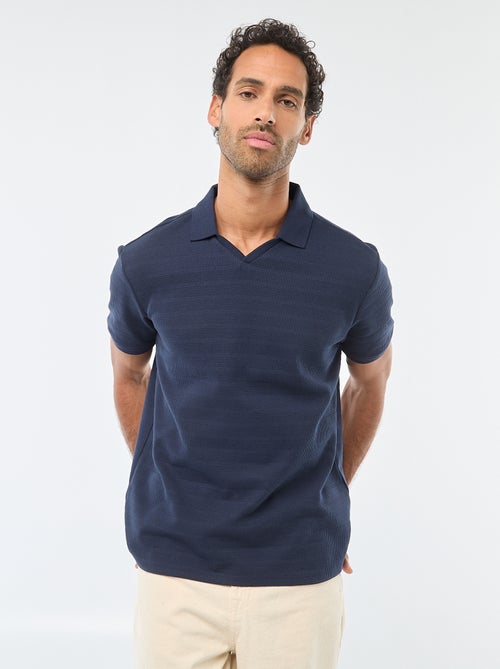 Short-Sleeved Cotton Piqué Polo Shirt - Kiabi