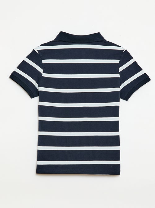 Short-Sleeved Cotton Piqué Polo Shirt - Kiabi