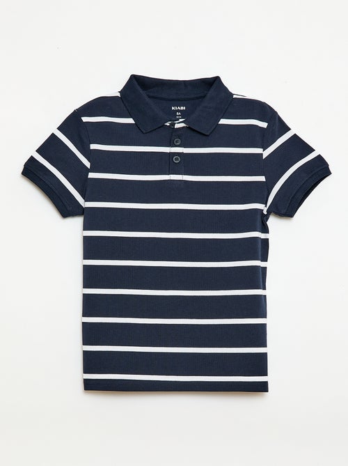 Short-Sleeved Cotton Piqué Polo Shirt - Kiabi
